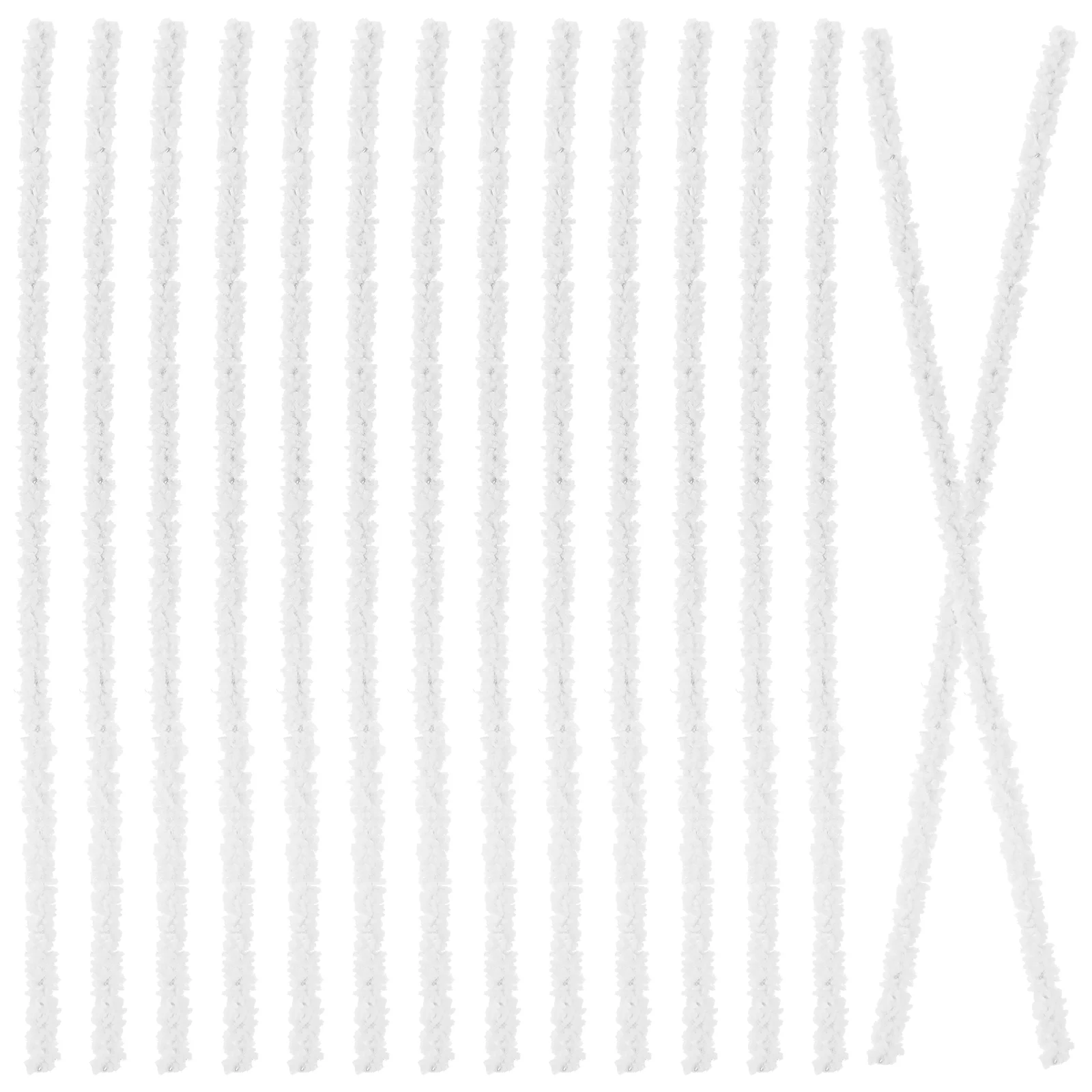50 Pcs Key Tube Cleaning Cotton Swab Sax Maintenance Brush Flexible Saxophone Cleaner Care Metal for Flute