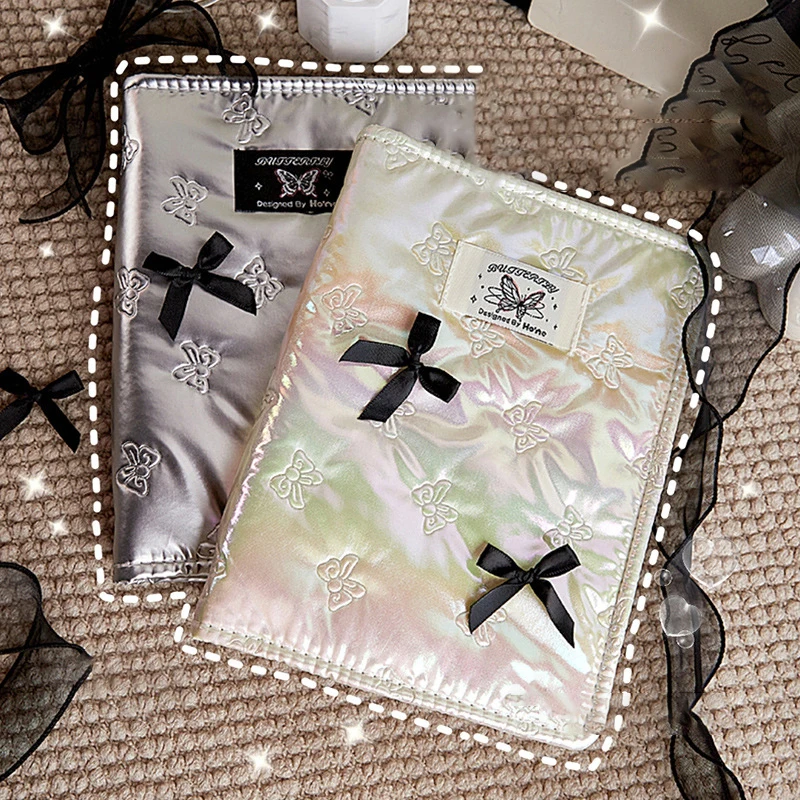 Photocard Binder Book Ribbon Bow Decor Photo Album Collect Book Large Capacity Photocard Holder