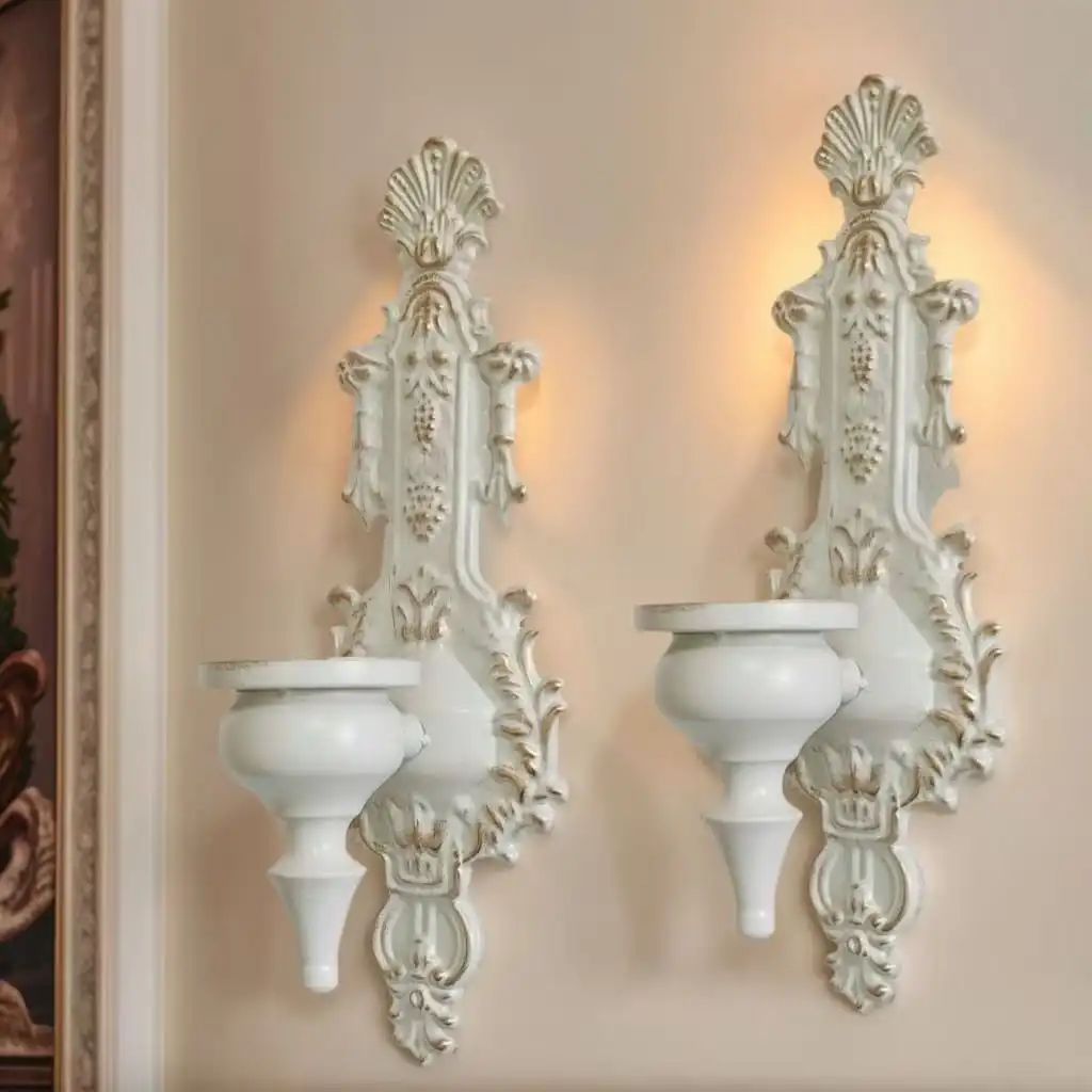 Elegant Metal Candle Holder With Fine Workmanship. Creates Warm Romantic Ambiance For Home, Dining Room And Parties.