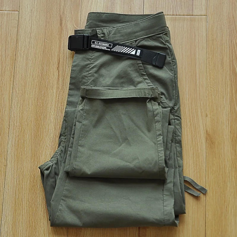 

Lightweight Breathable Quick Dry Straight Leg Workwear Casual Pants Comfortable Thin Elastic Youth Men's Summer Trousers