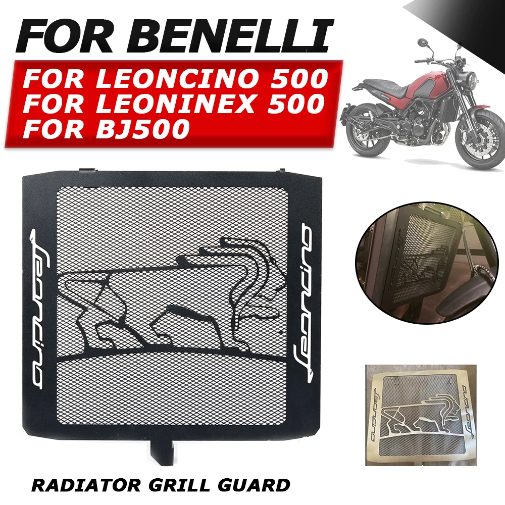 

Motorcycle Radiator Grille Guard Protector Cover Cooler Water Tank Net For Benelli Leoncino500 LeonineX Leoncino 500 BJ BJ500