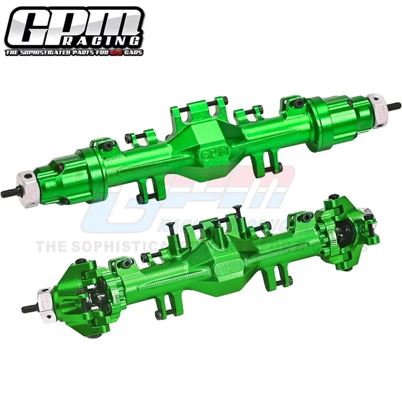 GPM Aluminum 7075 Quick Release Front and Rear Axle Kit For LOSI 1/18 Mini LMT 4X4 LOS212035