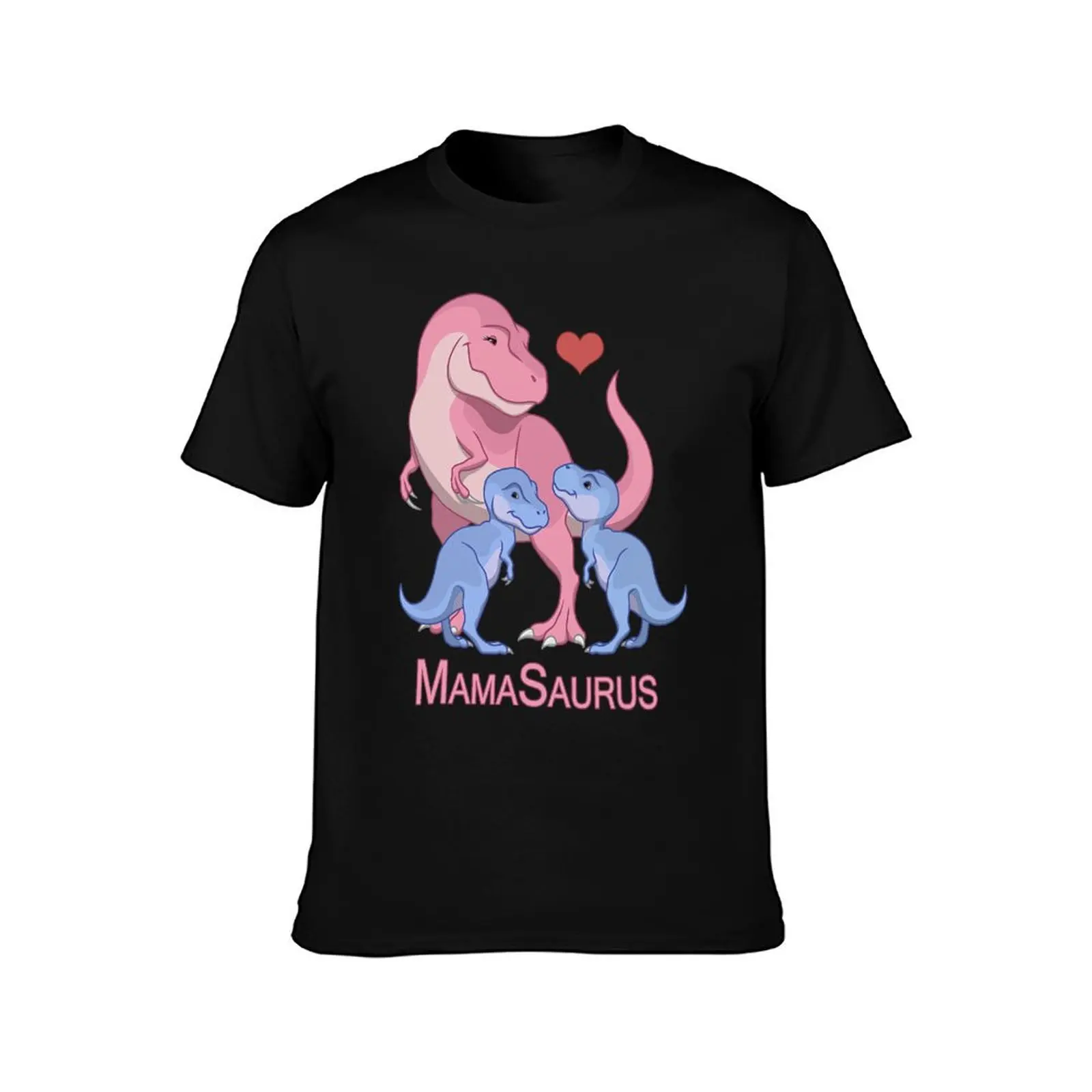 MamaSaurus Mommy & Twin Baby Boy T-Rex Dinosaurs T-Shirt tees funny costumes funny t shirts men