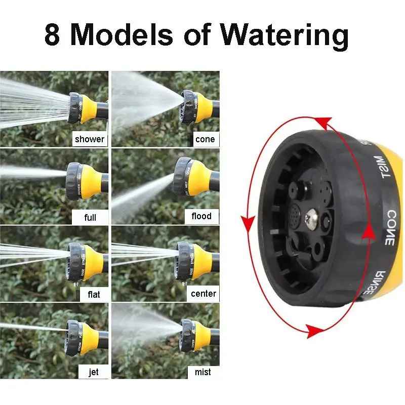 High-pressure Car Wash Foam Sprayer, Adjustable Water Gun in Multiple Modes, Multi-purpose Soap-containing Spray Gun for Garden