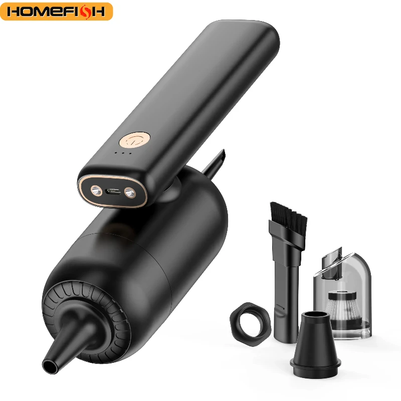 H13 Pro Car Vacuum Cleaner Brushless Motor Outdoor Wireless Foldable Multi-Function LED Suction Power Car Cleaner