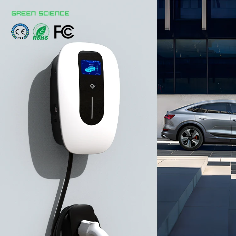 Greenscience OEM ODM AC EV Charger 7KW Type 2 Charging Station With APP WIFI RFID For BYD VW ID4 Electric Car