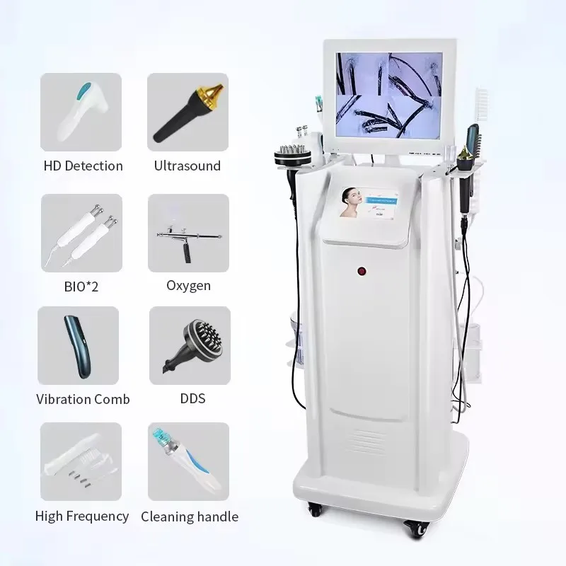 

8 in 1 Scalp Treatment Machine High Frequency Vibration Hair Growth Scalp Massager Hair Analysis Device