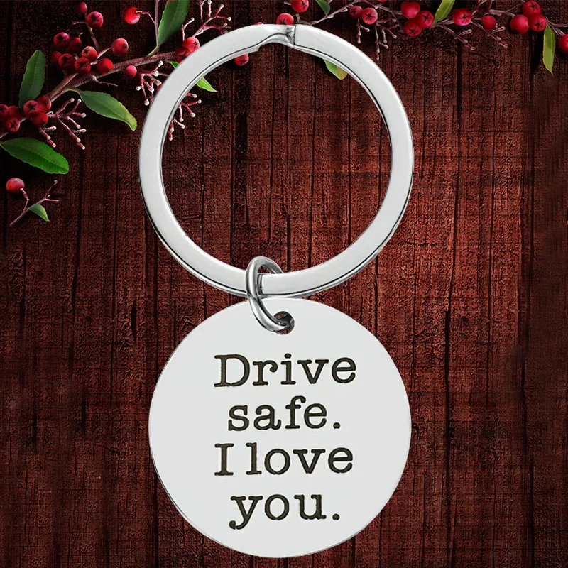 

Брелок-подвеска Drive Safe L Love You, подарок водителя грузовика, сладкий подарок 16, новый подарок водителя, брелок для ключей, подарки на выезде