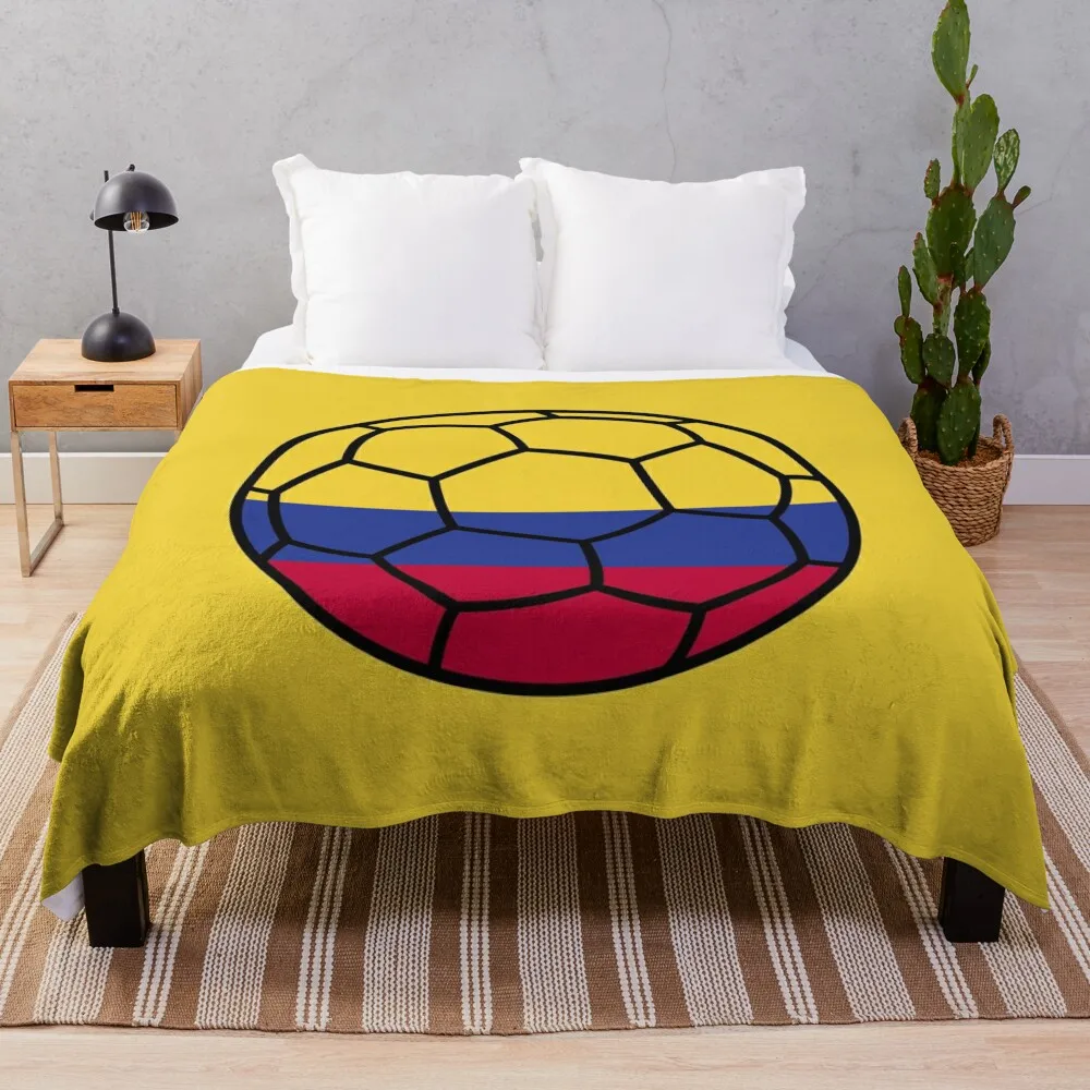 Colombian Football Throw Blanket Beautifuls Decoratives Decorative Beds Blankets