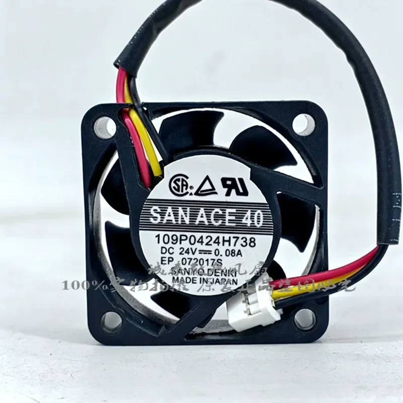 for San Ace40 109P0424H738 DC24V 0.08A Cooling Fan for Mounter Inverter