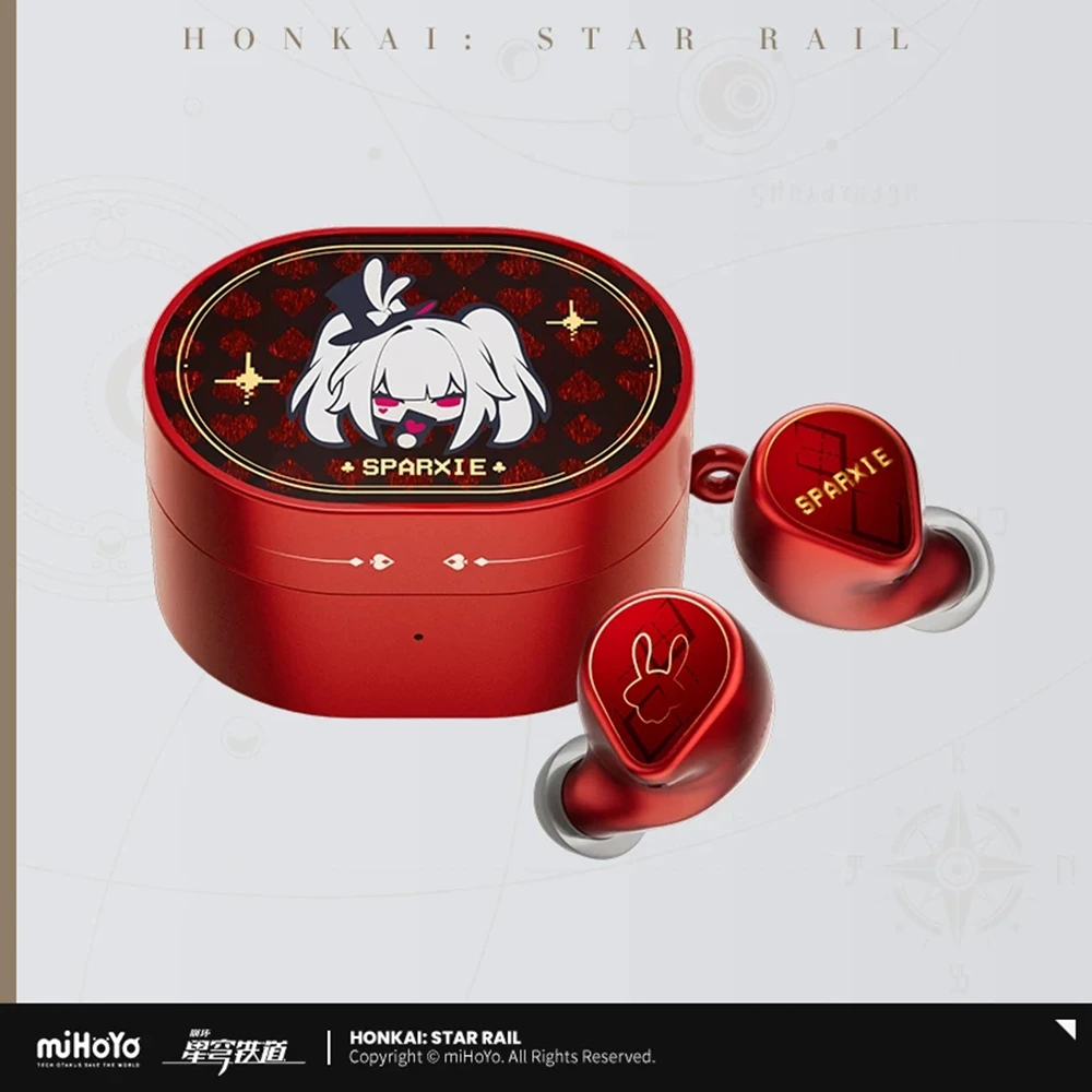 Anime Official miHoYo Honkai Star Rail Sparkle True Wireless Bluetooth Earbuds Adaptive Noise Cancelling HiFi Sound Earphone Gif