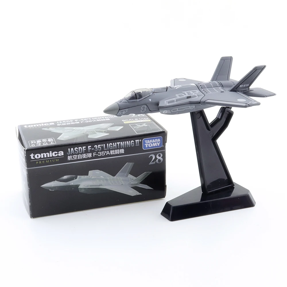 Takara Tomy Tomica Premium 28 JASDF F-35A Fighter Japan Aircraft Jet 1:164 Vehicle Diecast Metal Model New Boy Toys