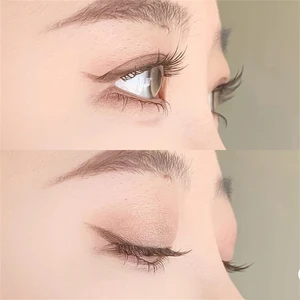 Wimpernerweiterung mit großer Fähigkeit, falsche Wimpern, schwarze Wimpern, braune Sonnenblume, Anime -Wimpern, chinesisches Make -up 8 Hauptverkäufe können Fringe - №4