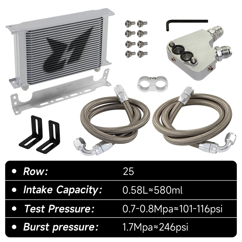 

25 Row Engine Oil Cooler Kit Fit For Chevrolet Corvette C6 2005-2013