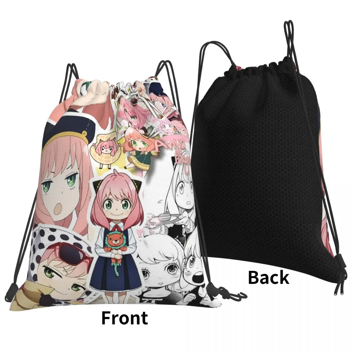 حقائب ظهر Kawaii Manga Spy X Family متعددة الوظائف برباط، حقيبة أشتات، حقائب كتب للمدرسة للرجال والنساء