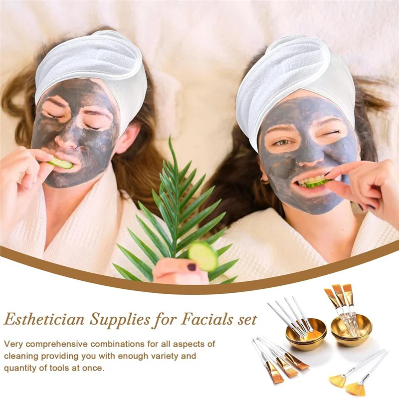 Kosmetikerin liefert 18-teiliges Set für Frauen, Gesichtsmasken-Mischset, Kosmetik-Applikatoren für Gesichtsbehandlungen, Set Tools-Boom