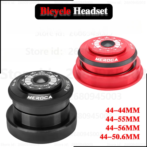 Imagen 2 del producto MEROCA MTB auriculares de bicicleta CNC 1/8 ""-1 1/2"" 1,5 cónico 28,6 tubo recto horquilla de bicicleta rodamiento de dirección interno 44mm-50.6mm