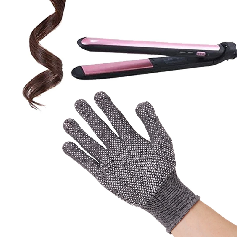 Guantes Térmicos para alisar el cabello, herramientas de estilismo para peluquería, resistentes al calor, 1 par