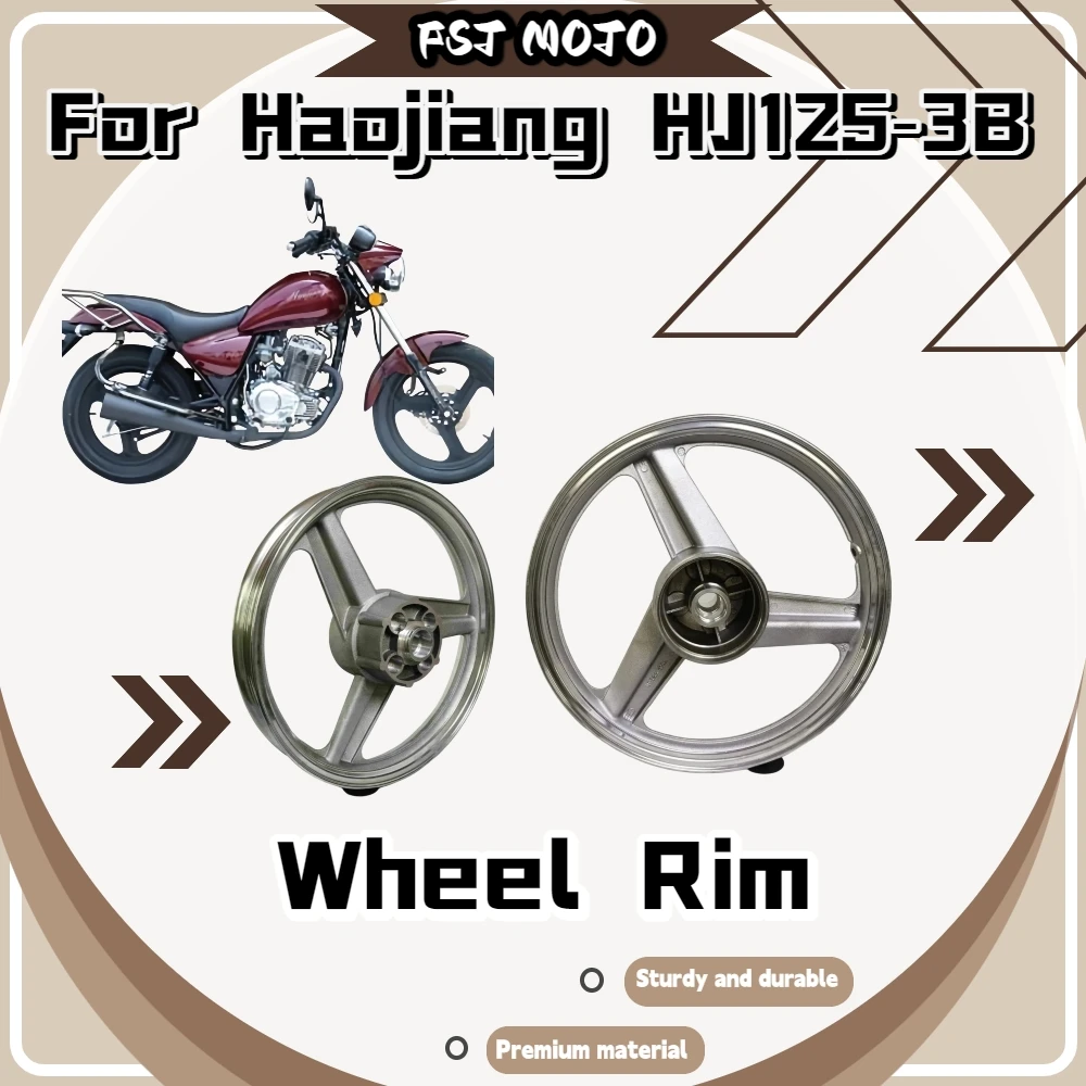 Для Haojiang HJ125‑3B 18-дюймовый легкосплавный обод колеса, износостойкий, антикоррозийный, сбалансированный, обеспечивающий плавность хода, аксессуары для мотоцикла.