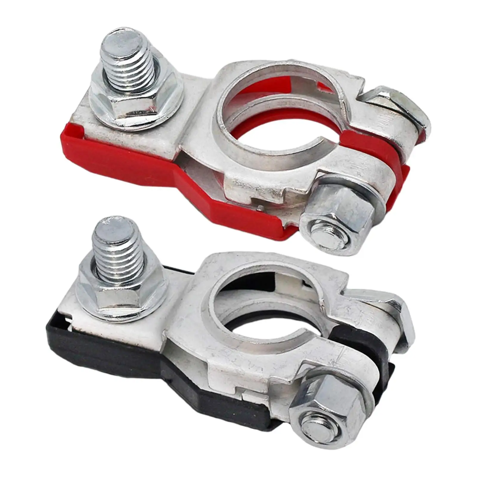 12V Car Battery Terminal Connectors Copper Clamp Adapter Set for Auto Truck RV Boat Marine Electrical Terminals