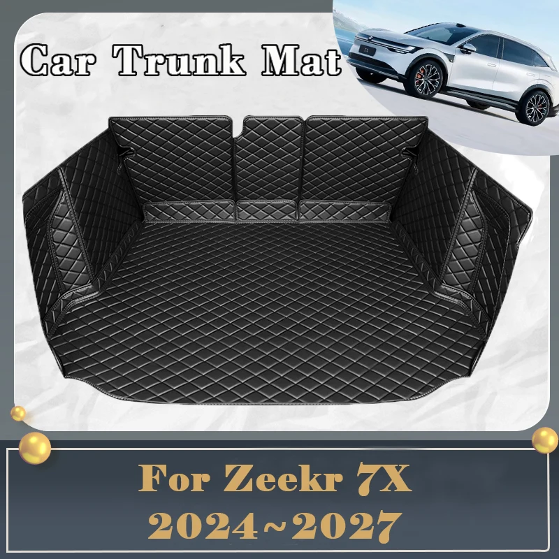 

Car Trunk Mat For Zeekr 7X CX1E 2024 2025 2026 2027 Dirt-resistant Fully Trunk Mats Luxury Rear Cargo Tray Auto Accessories