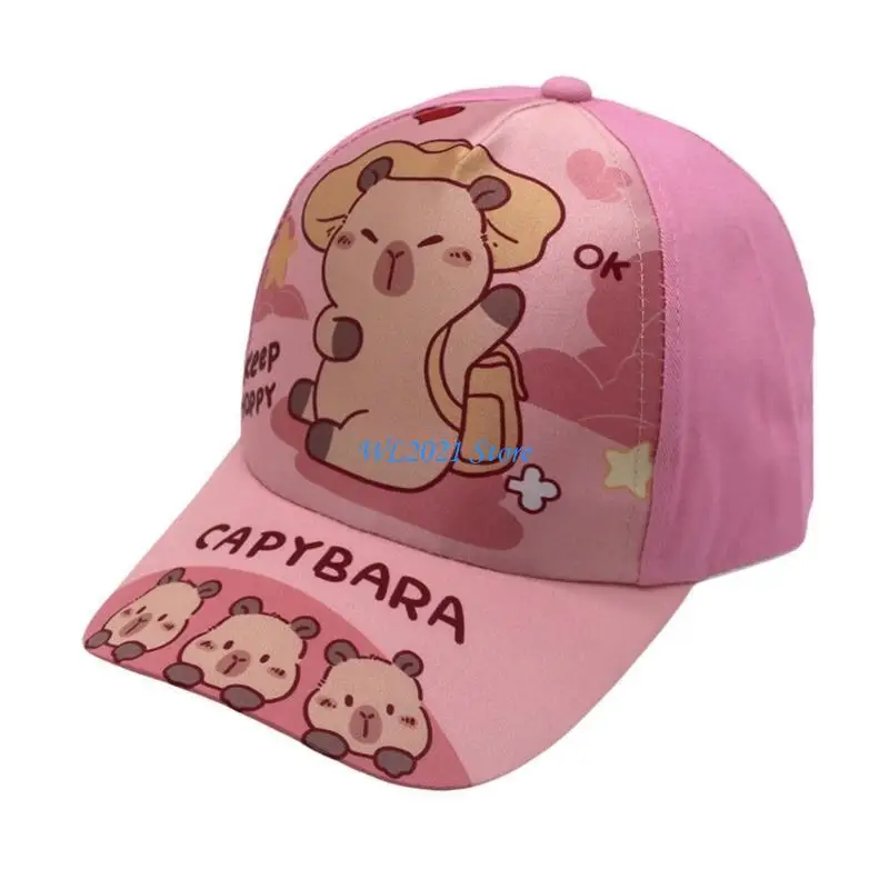 

G5GC Capybara Print Baseball Hat Personality Fashion Hat Outdoor Photography Hat for Trendsetters and Animal Lover