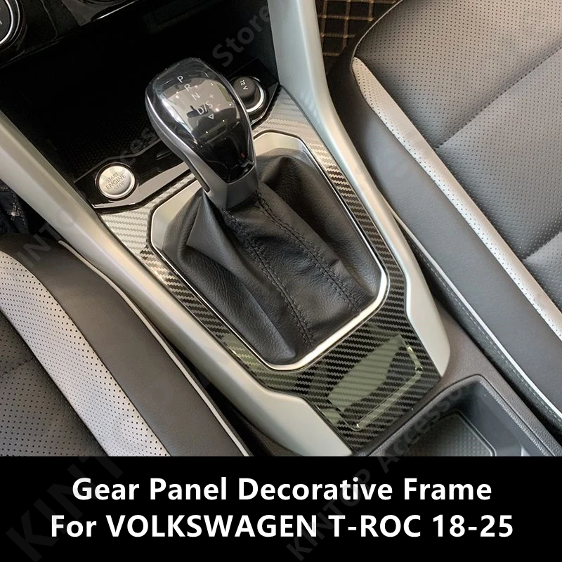 

For VOLKSWAGEN T-ROC 18-25 Gear Panel Decorative Frame,Car Interior Decoration Modification Protection Accessories Refit