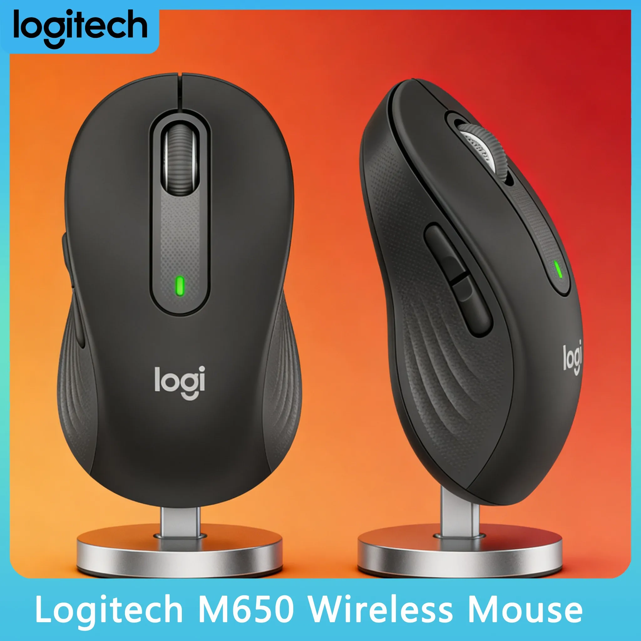 

Logitech M650L - Large Hand Ergonomic, 90% Quieter Clicks
