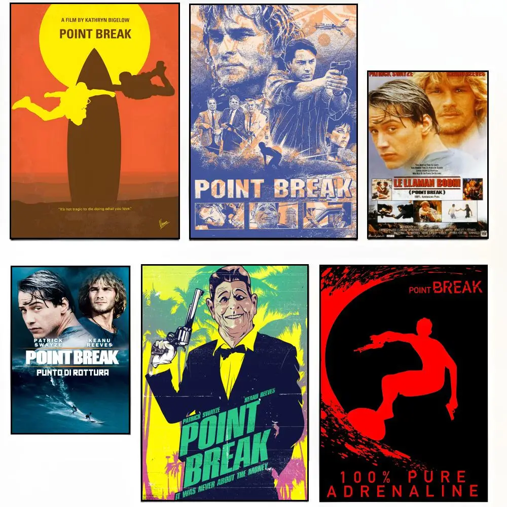 POINT BREAK Movie Art Picture Print Silk Poster Sticky Poster Paper Sticker DIY Room Bar Cafe Wall Decor Gift