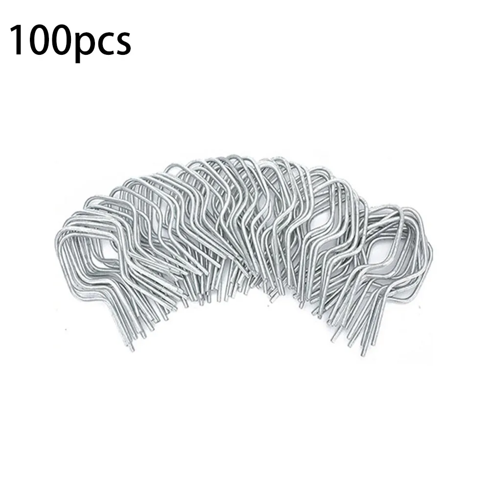 100 Metal T Pillar Wire Clamps for Fencing and Construction Projects Galvanized Steel Fasteners for Quick Installation
