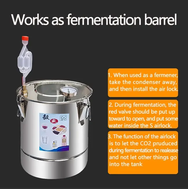 جديد وصول 10L DIY Moonshine لا تزال المقطر مع مجموعة تخمير الزيت ويسكي المقطر تعميم مضخة النبيذ براندي الأساسية #5