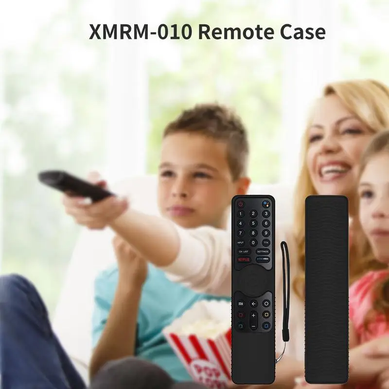Remote Control Case For 4S XMRM-010 X10 Smart TV Remote Cover Silicone Protective Covers Protector With Anti-lost Lanyard
