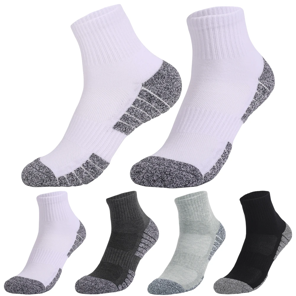 Men Socks Cotton Breathable Mid-calf Socks High Quality Thick Towel Bottom Socks Women Antislip Outdoor Sports Breathable Socks