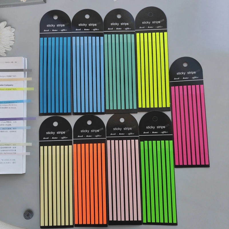 160 Sheets Transparentes Sticky Notes Self-Adhesive Annotation Read Books Bookmarks Tabs Notepad Aesthetic Stationery Index Tabs
