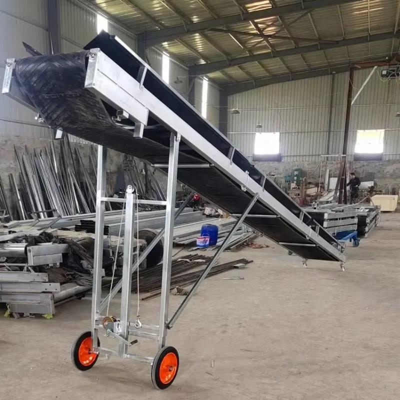 【Professtional】Customizable Incline Feeder & Loading Unloading Machine: Small Folding Conveyor Belt For Assembly Line Transport