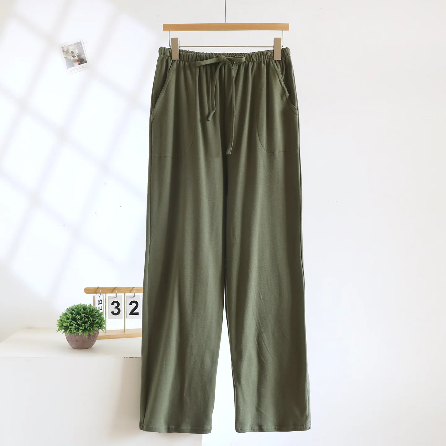 

Sleepwear For Sleeping Pajama Pants Korean Loose 100% Cotton Home Pant Women Spring Autumn Pyjama Trousers Female Pantalon