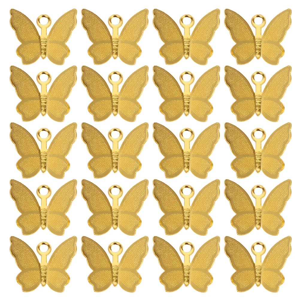 

100 pcs Copper Hairpin Butterfly Pendant for DIY Jewelry Making Charms Necklaces Craft Supplies Hair Accessories Decorations