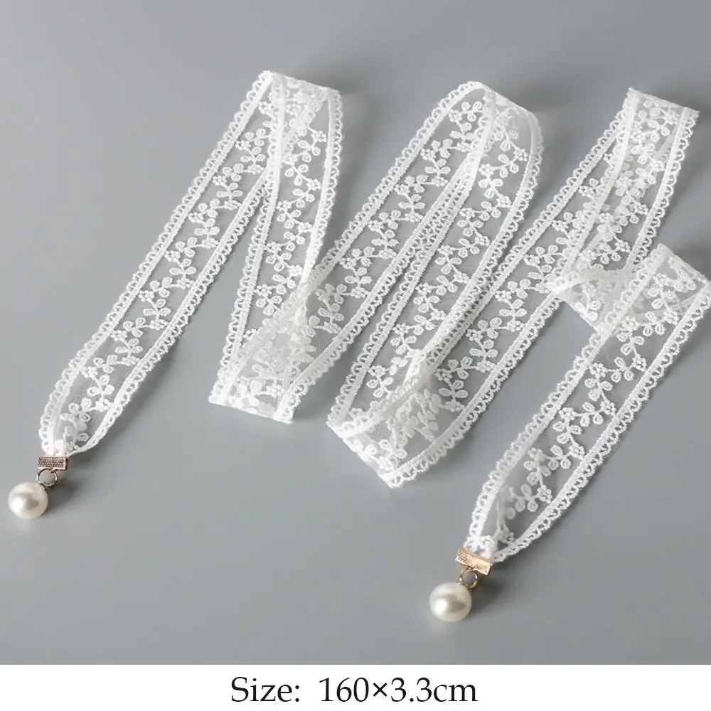 トレンディなカジュアルパールペンダントベルト、スイートデザイン、エレガントスタイル、チェーンベルト、軽量レースウエストベルト（女性用）
