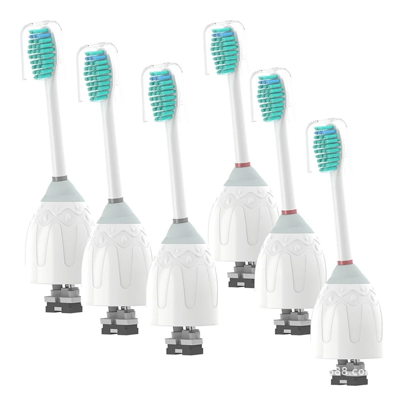 6 сменных насадок для зубной щетки Philips Sonicare HX7001/HX7002/HX7351/HX5100/HX7022