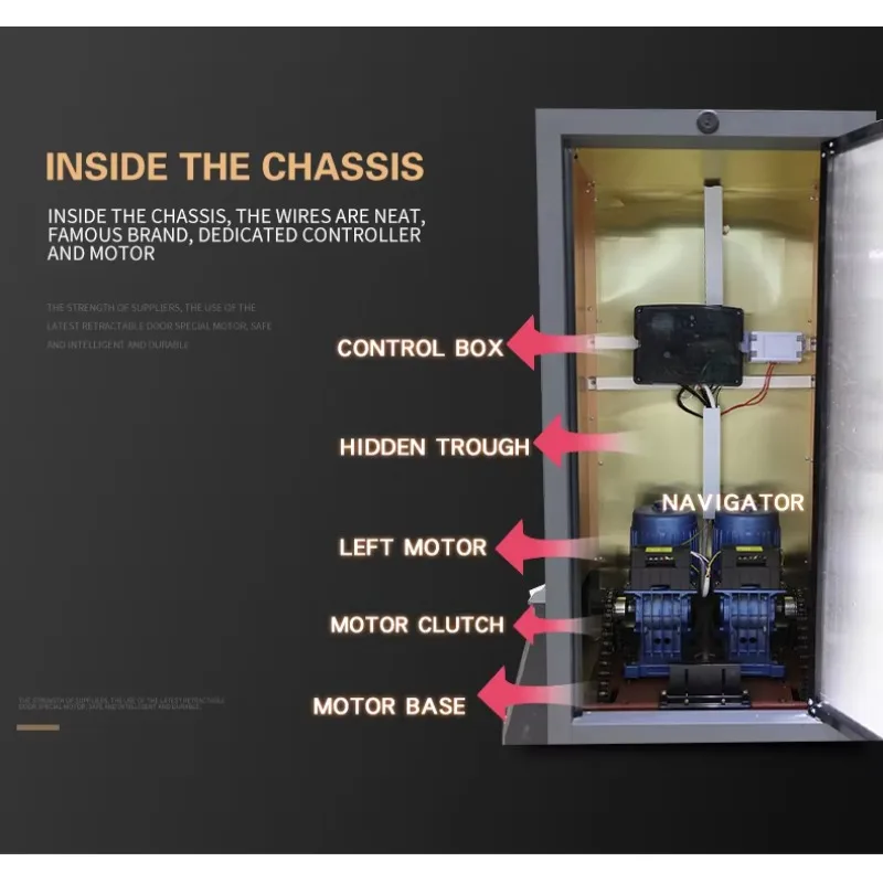

Luxury Modern Automatic Retractable Driveway Gate Wrought Iron And Aluminium Security Gate AutomaticAccordion Folding Design