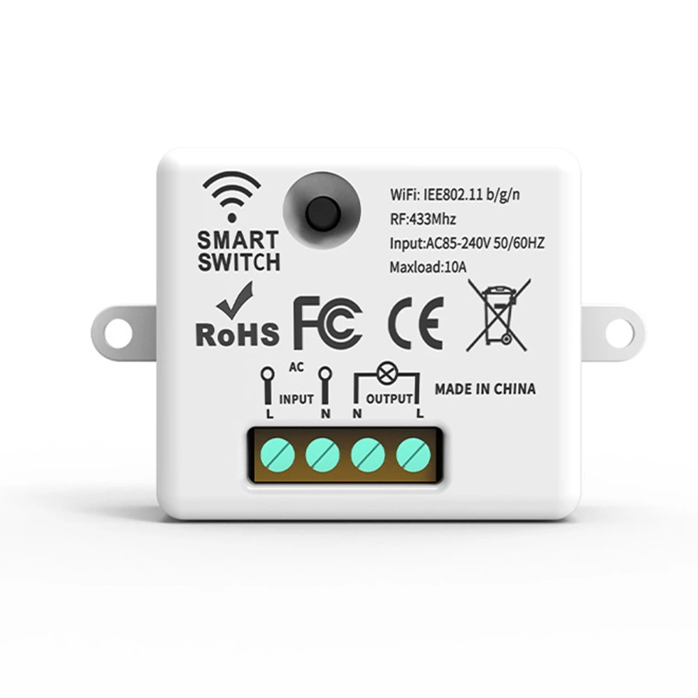 ที่มีประสิทธิภาพไร้สายสวิตช์ผนัง RF 433 Mhz รีเลย์ตัวรับสัญญาณ 2X1gang แผงสวิทช์ LED รีโมทคอนโทรลสําหรับหลอดไฟ LED