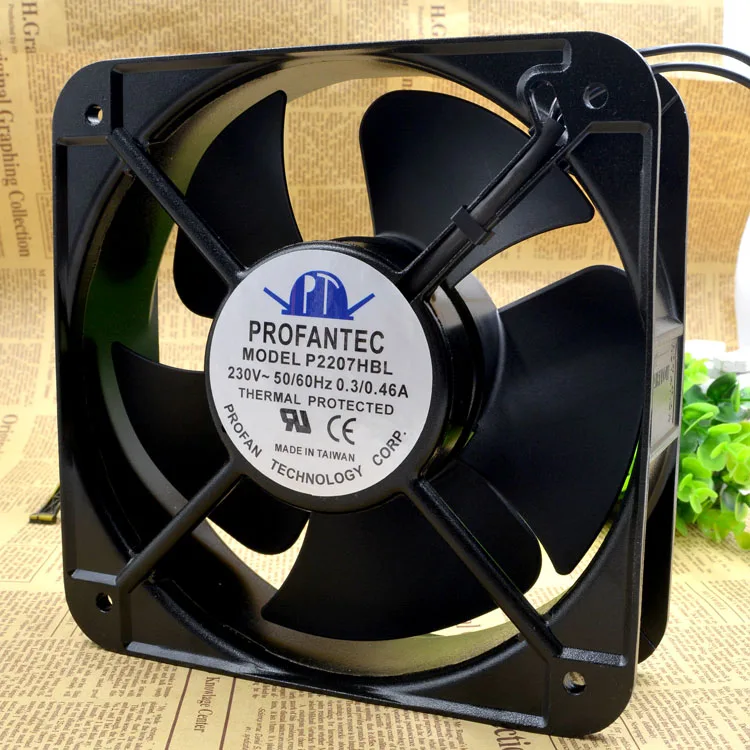 Original Taiwan, PROFANTEC P2207HBL AC220V 20572 20CM 0.3A fan 205*205*72MM