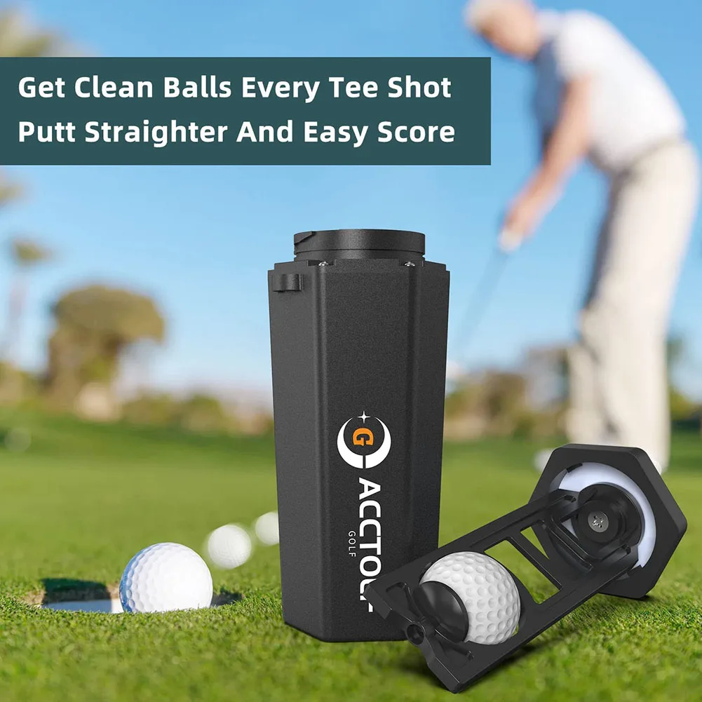 Black Golf Ball Cleaner Practical Golfs Ball Washing Supplies Golfs Ball Cleaning Supplies 골프용품 Golf Tee سكوتر كهربائي ゴルフ 골프파우치