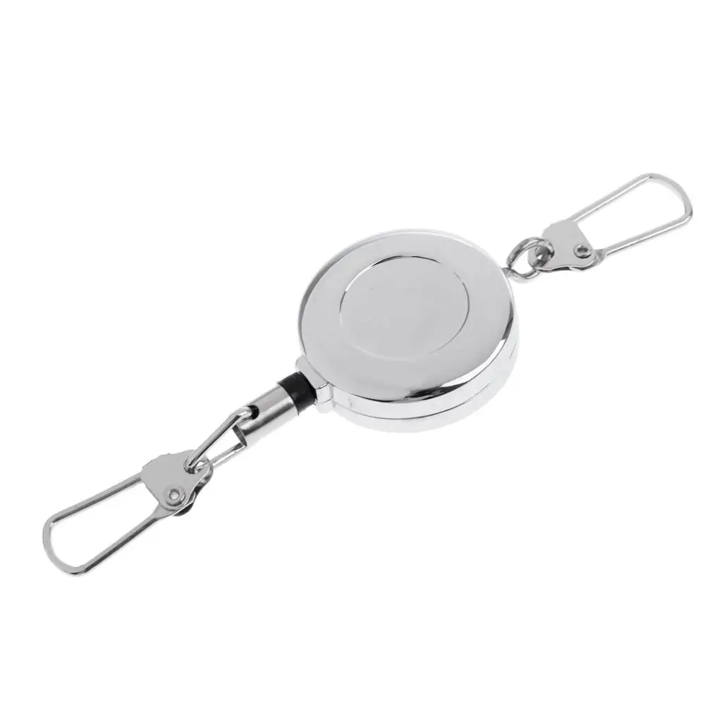 Fly Fishing Retractable Zinger Reel Retractor Fishing Keychain