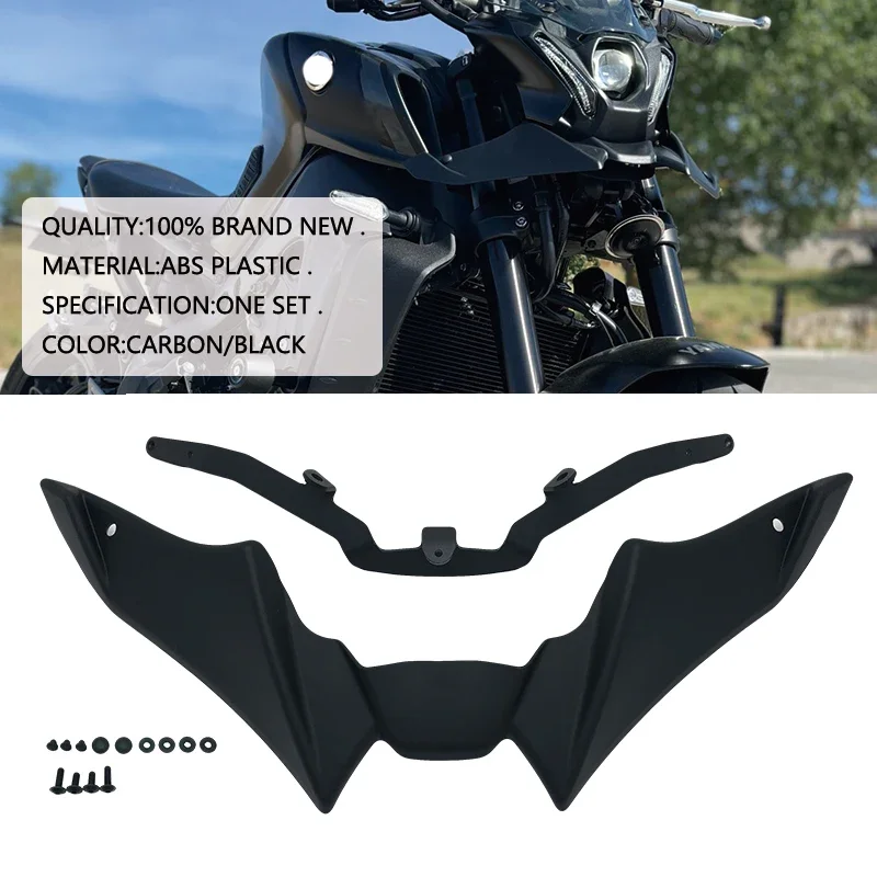 

Motorcycle Front Wheel Fender Beak Nose Cone Extension Extender Cowl Spoiler Cover For Yamaha MT-09 MT09 SP 2021 2022 2023