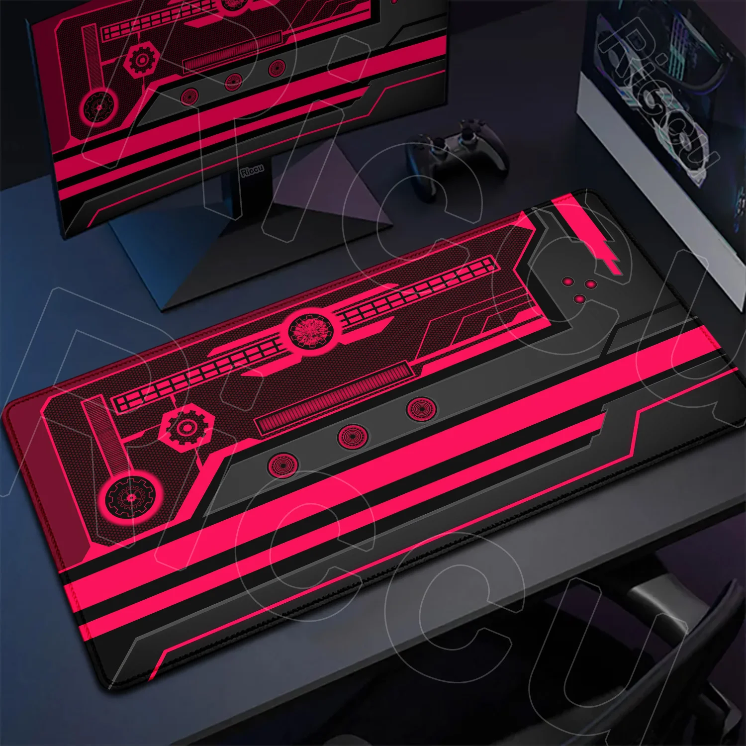 الخيال العلمي نمط الكمبيوتر 400X900MM ماوس الوسادة الألعاب ملحقات الكمبيوتر شعور كبير بالعلوم والتكنولوجيا XXL حصيرة مكتبية منصات لوحة المفاتيح