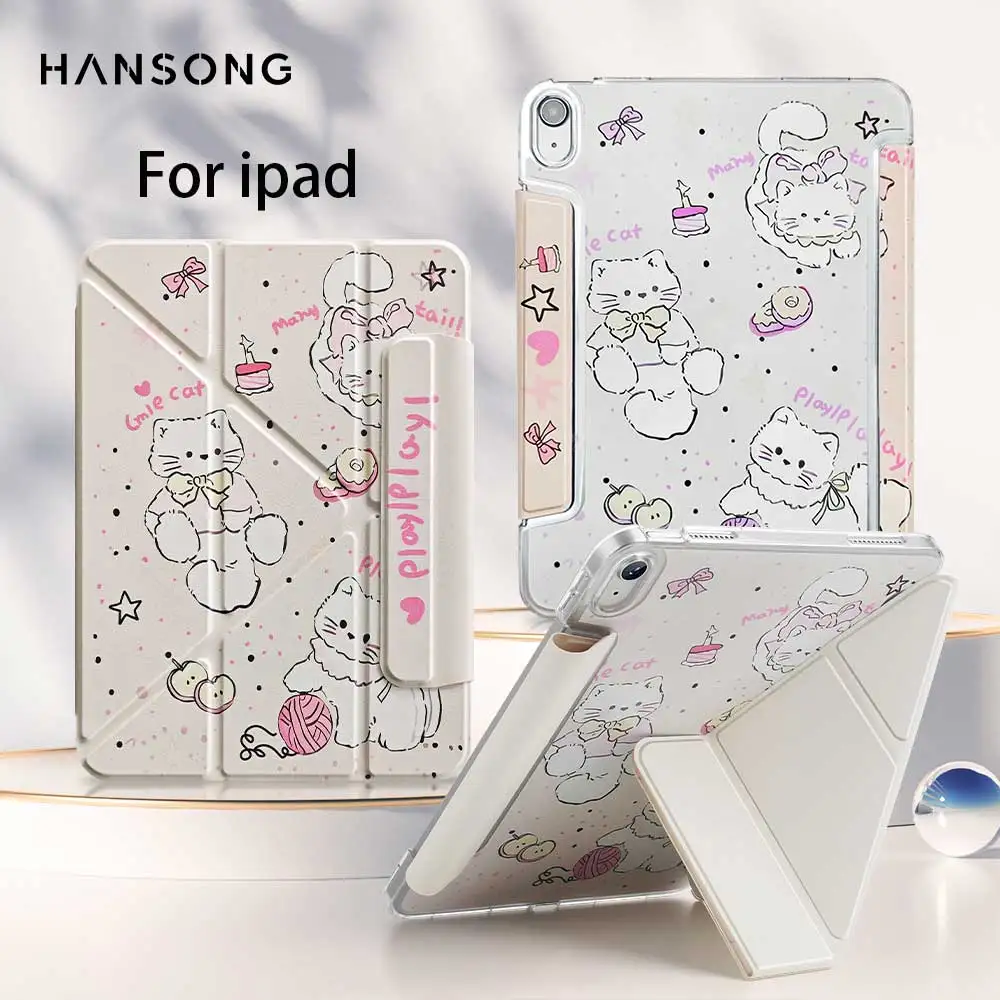 

Y-Fold для iPad Air Pro 12,9 11 13 M2 M3 M4 для iPad 10th 11th A16 Pro 10.5 4/5/6/7th 10.2 10.5 10.9 mini 6 7 Магнитный чехол