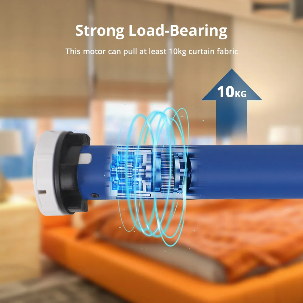 Motor de persiana enrollable inteligente, dispositivo con WiFi, Tuya, 2N, tubo de 38mm, Alexa, Google Home, Yandex, Control, Zemismart