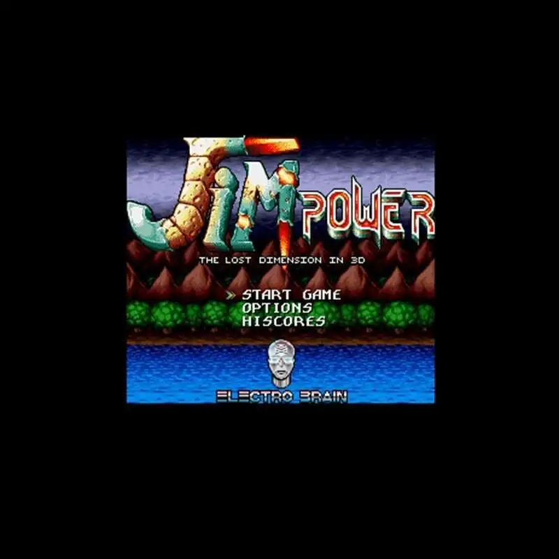 Jim Power - البعد المفقود في بطاقة الألعاب الرمادية الكبيرة ثلاثية الأبعاد 16 بت لمشغل ألعاب NTSC شحن سريع