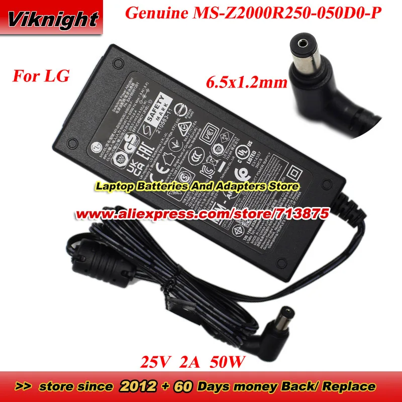 

Genuine MS-Z2000R250-050D0-P 25V 2A 50W AC Adapter PN EAY65901201 for LG SK8 SH4 SH5 SK7-C SJ4 SJ5 SK5Y SL4R SN4 LH7 SOUND BAR